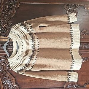 Anthropologie fair island oversized sweater M
